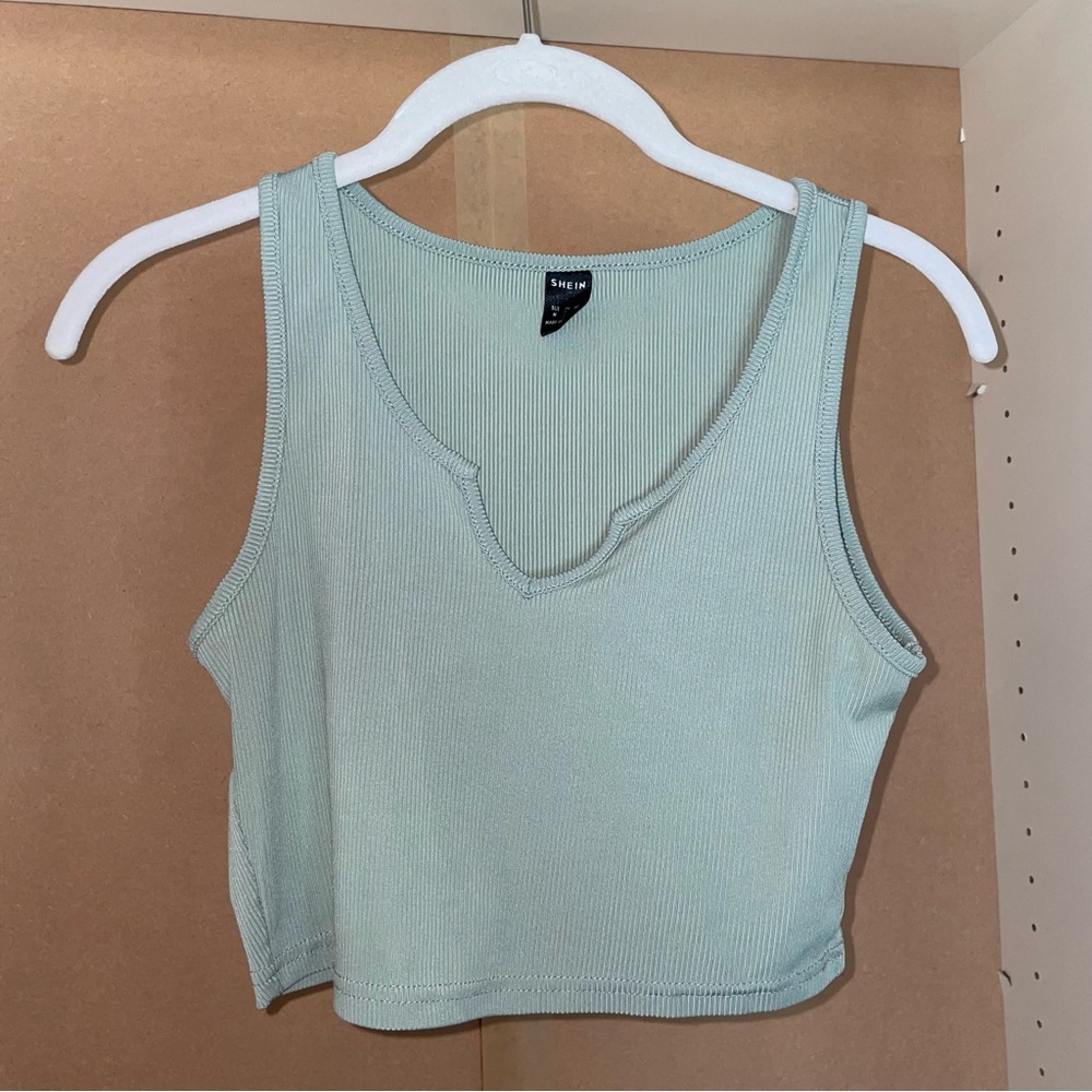 Light Teal Cropped Top